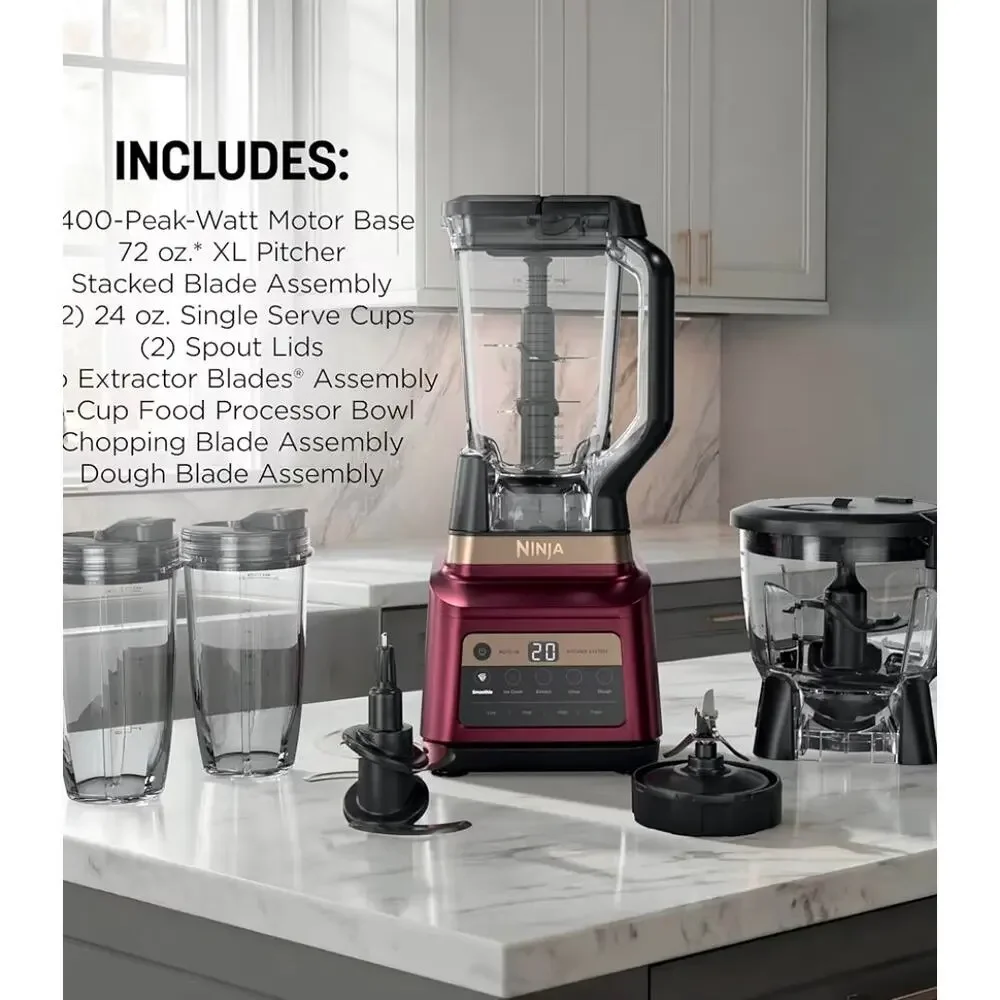 Ninja Professional Plus Kitchen System, 1400WP, BN801RD1BRN. 72-oz